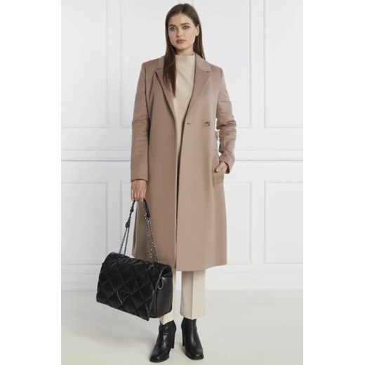 Calvin Klein Wełniany płaszcz | z dodatkiem kaszmiru ze sklepu Gomez Fashion Store w kategorii Płaszcze damskie - zdjęcie 172958769