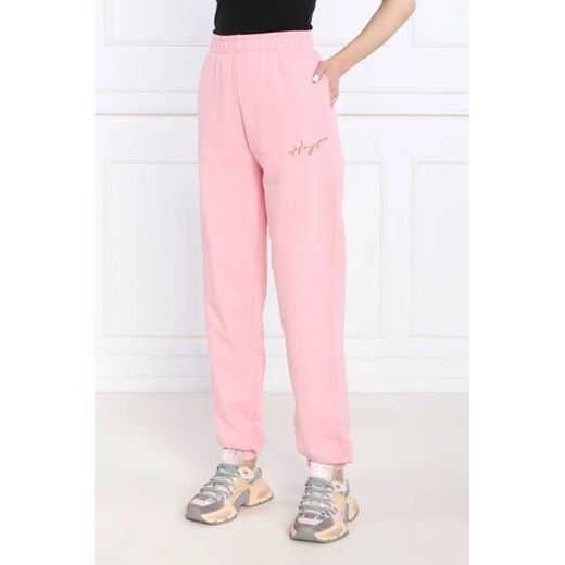 HUGO Spodnie dresowe Njola | Regular Fit ze sklepu Gomez Fashion Store w kategorii Spodnie damskie - zdjęcie 172961238