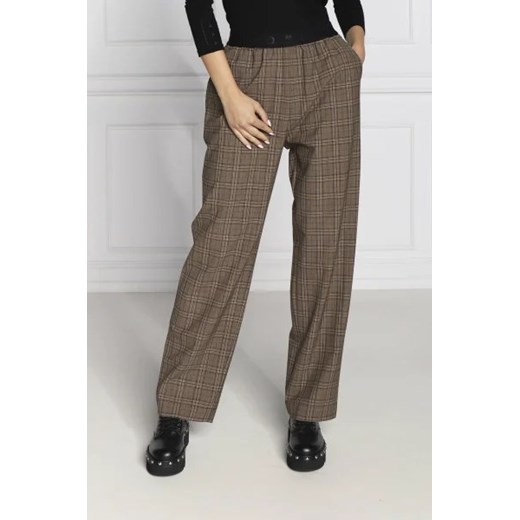 Pinko Spodnie PADMA | Regular Fit | z dodatkiem wełny ze sklepu Gomez Fashion Store w kategorii Spodnie damskie - zdjęcie 172961429