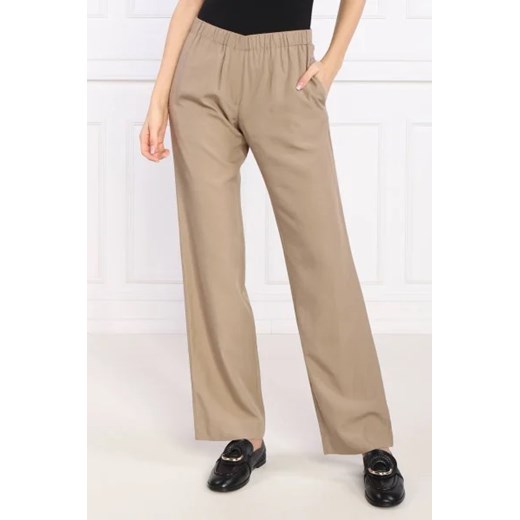 Samsøe Samsøe Spodnie | Regular Fit | z dodatkiem lnu ze sklepu Gomez Fashion Store w kategorii Spodnie damskie - zdjęcie 172961467