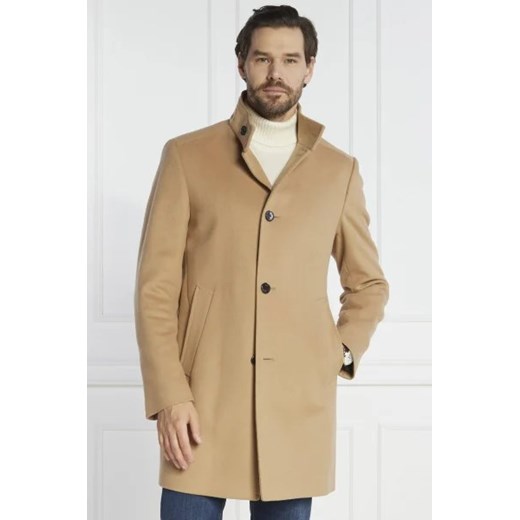 Joop! Wełniany płaszcz Maron | z dodatkiem kaszmiru ze sklepu Gomez Fashion Store w kategorii Płaszcze męskie - zdjęcie 172962718