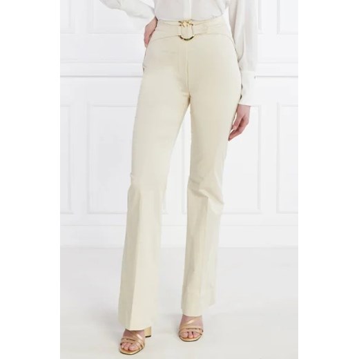 Pinko Spodnie z paskiem | flare fit | high waist ze sklepu Gomez Fashion Store w kategorii Spodnie damskie - zdjęcie 172962768