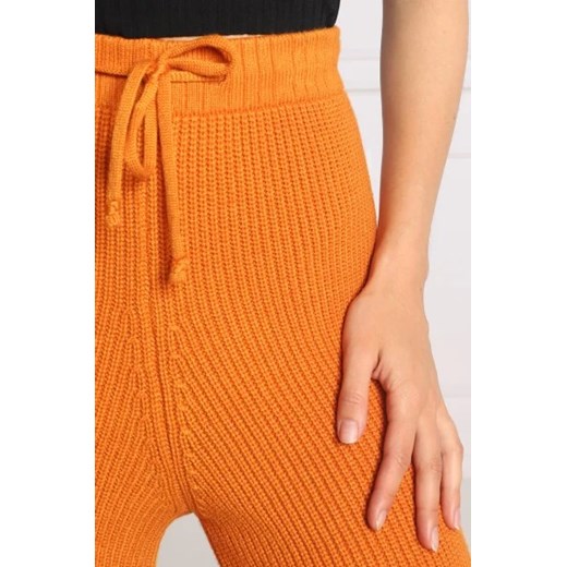 Silvian Heach Spodnie dzianinowe | Straight fit | z dodatkiem wełny XS promocja Gomez Fashion Store