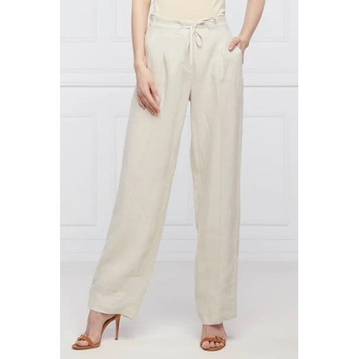 RIANI Lniane spodnie | Casual fit | high waist ze sklepu Gomez Fashion Store w kategorii Spodnie damskie - zdjęcie 172964257