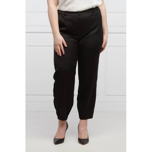 Persona by Marina Rinaldi Satynowe spodnie RENDE Plus size| Regular Fit Persona By Marina Rinaldi 42 wyprzedaż Gomez Fashion Store