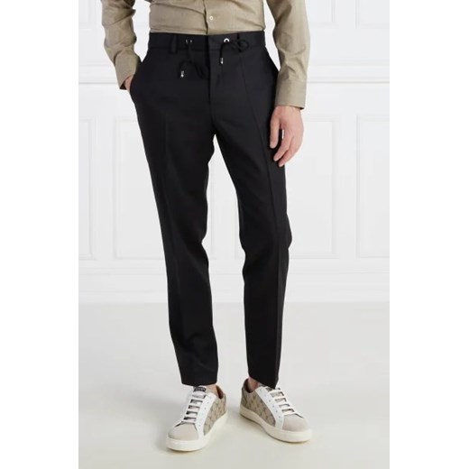BOSS BLACK Wełniane spodnie H-Genius-DS-B1 | Slim Fit ze sklepu Gomez Fashion Store w kategorii Spodnie męskie - zdjęcie 172967116