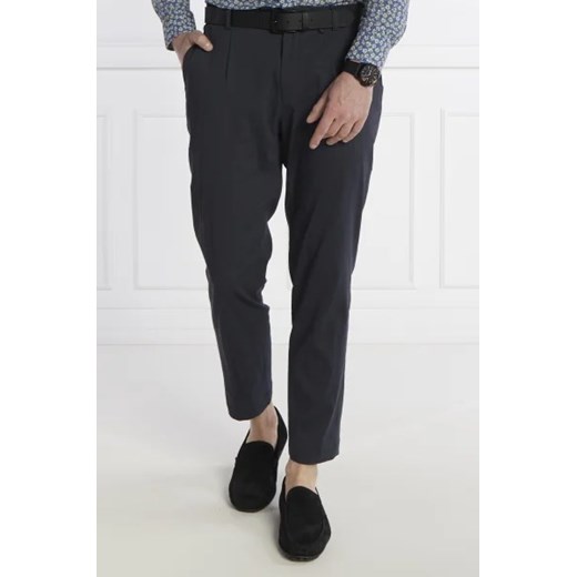 BOSS BLACK Lniane spodnie P-Perin-RDS-WG-242 | Relaxed fit ze sklepu Gomez Fashion Store w kategorii Spodnie męskie - zdjęcie 172967185