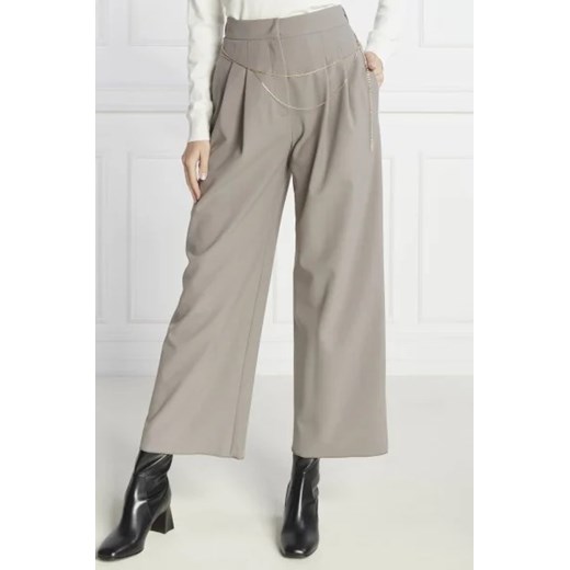 Marella Spodnie z paskiem FANTE | Regular Fit ze sklepu Gomez Fashion Store w kategorii Spodnie damskie - zdjęcie 172967626