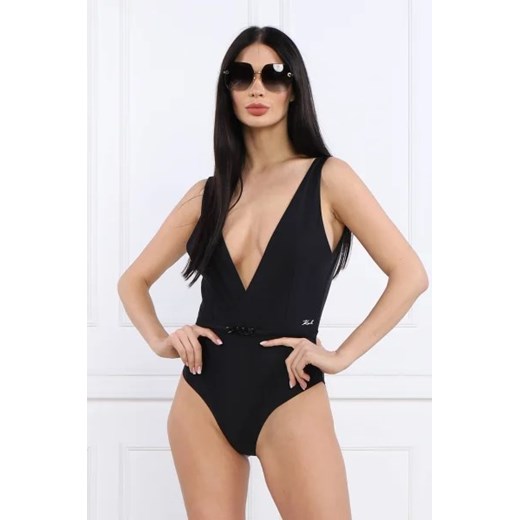 Karl Lagerfeld Strój kąpielowy karl dna deep v swimsuit ze sklepu Gomez Fashion Store w kategorii Stroje kąpielowe - zdjęcie 172968108