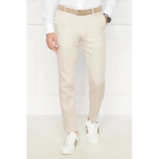Joop! Lniane spodnie JT-18Hank | Slim Fit ze sklepu Gomez Fashion Store w kategorii Spodnie męskie - zdjęcie 172968408
