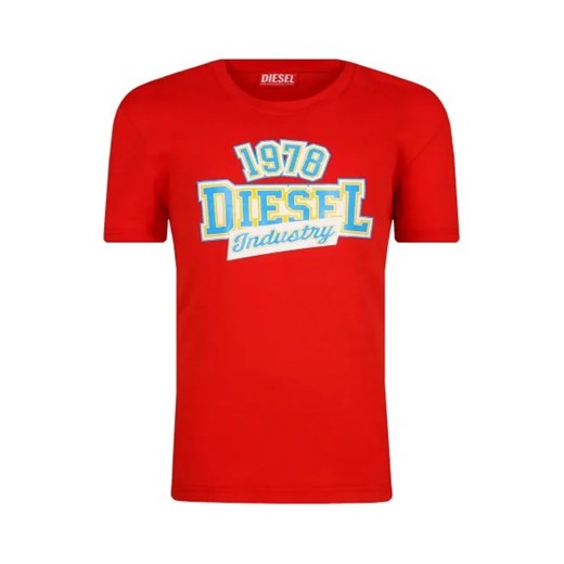 Diesel T-shirt | Regular Fit ze sklepu Gomez Fashion Store w kategorii T-shirty chłopięce - zdjęcie 172970026
