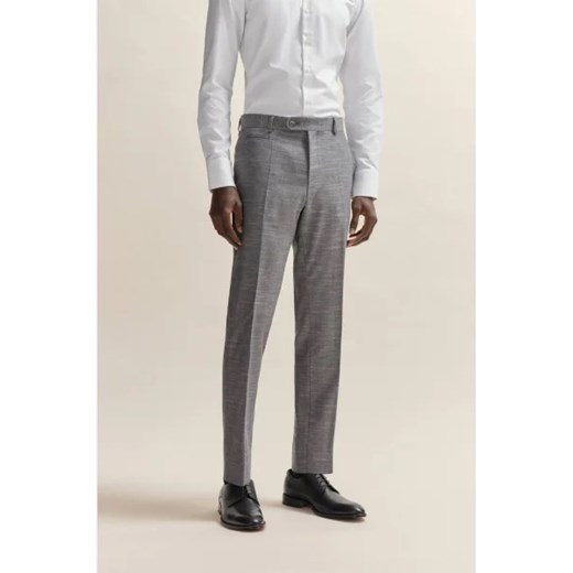 BOSS BLACK Wełniane spodnie H-Genius-241 | Regular Fit | z dodatkiem lnu ze sklepu Gomez Fashion Store w kategorii Spodnie męskie - zdjęcie 172970179