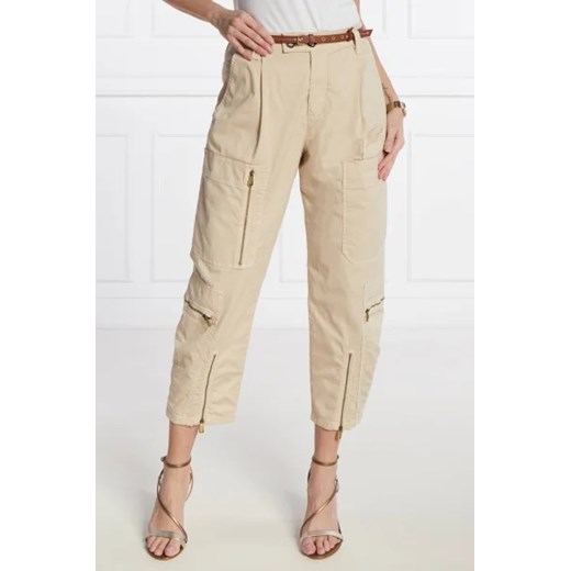 Pinko Spodnie cargo | Regular Fit | stretch ze sklepu Gomez Fashion Store w kategorii Spodnie damskie - zdjęcie 172970907