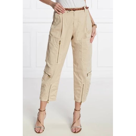 Pinko Spodnie cargo | Regular Fit | stretch Pinko 34 promocja Gomez Fashion Store
