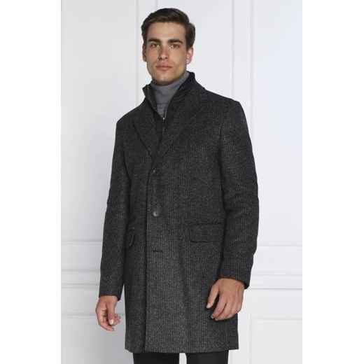 BOSS BLACK Płaszcz H-Hyde-J-Bib-Pad-224 | z dodatkiem wełny ze sklepu Gomez Fashion Store w kategorii Płaszcze męskie - zdjęcie 172973457