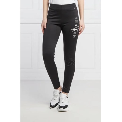 Tommy Jeans Legginsy | Slim Fit | regular waist ze sklepu Gomez Fashion Store w kategorii Spodnie damskie - zdjęcie 172973796