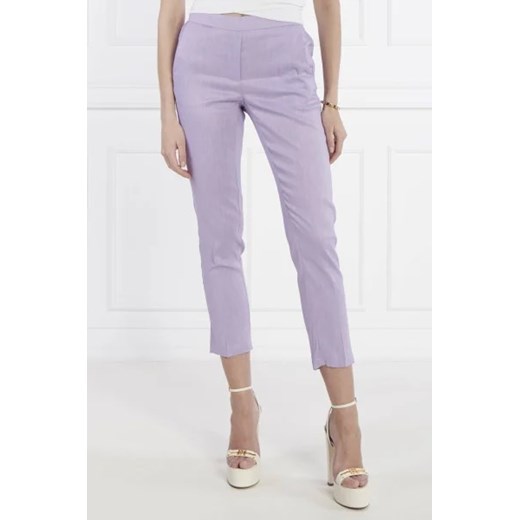 Silvian Heach Lniane spodnie IZU | Slim Fit 34 okazja Gomez Fashion Store