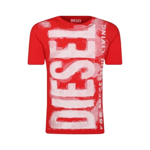 Diesel T-shirt | Regular Fit ze sklepu Gomez Fashion Store w kategorii T-shirty chłopięce - zdjęcie 172974756
