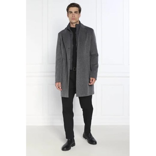 BOSS BLACK Wełniany płaszcz H-Hyde-Bib-224 52 wyprzedaż Gomez Fashion Store