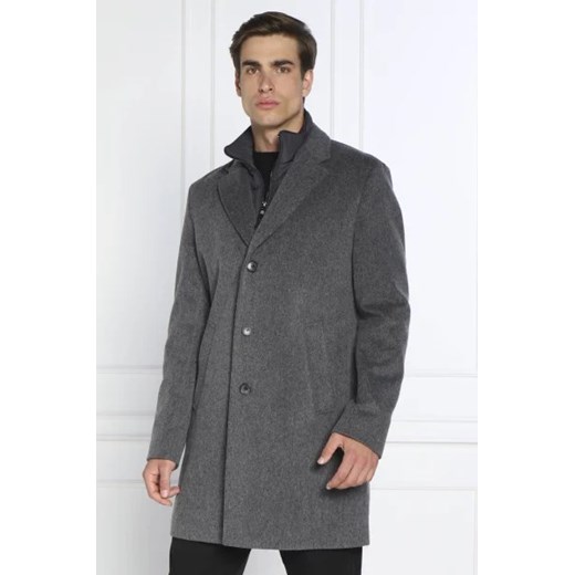 BOSS BLACK Wełniany płaszcz H-Hyde-Bib-224 46 Gomez Fashion Store wyprzedaż