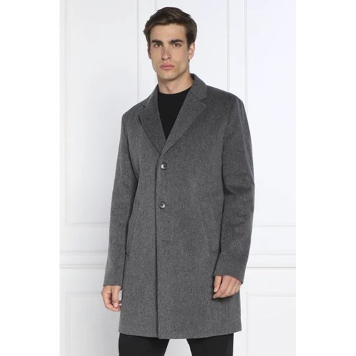 BOSS BLACK Wełniany płaszcz H-Hyde-Bib-224 ze sklepu Gomez Fashion Store w kategorii Płaszcze męskie - zdjęcie 172975309