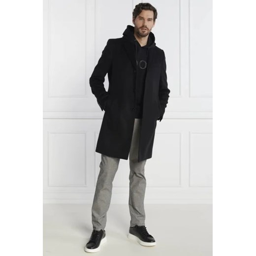 BOSS BLACK Wełniany płaszcz H Hyde | z dodatkiem kaszmiru 54 wyprzedaż Gomez Fashion Store