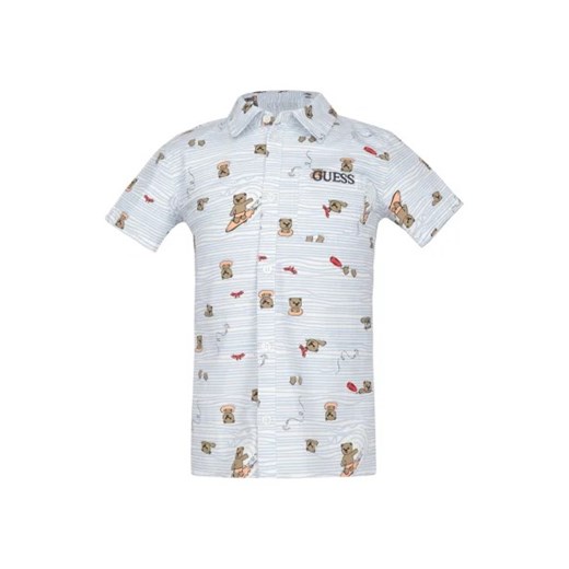 Guess Koszula STR POPLIN SS | Regular Fit ze sklepu Gomez Fashion Store w kategorii Koszule chłopięce - zdjęcie 172976488