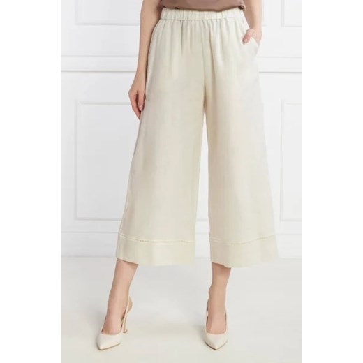 Max Mara Leisure Lniane spodnie BRAMA | Loose fit 38 promocja Gomez Fashion Store