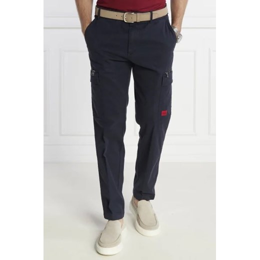 HUGO Spodnie cargo Glian | Regular Fit ze sklepu Gomez Fashion Store w kategorii Spodnie męskie - zdjęcie 172977808