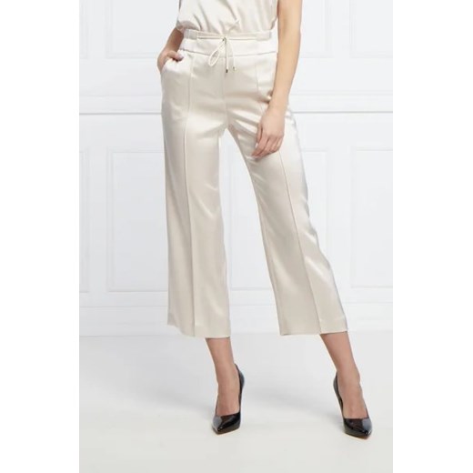 Marc Cain Satynowe spodnie | Loose fit | regular waist ze sklepu Gomez Fashion Store w kategorii Spodnie damskie - zdjęcie 172981449