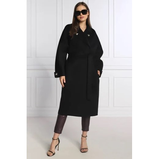 Elisabetta Franchi Wełniany płaszcz ze sklepu Gomez Fashion Store w kategorii Płaszcze damskie - zdjęcie 172982618