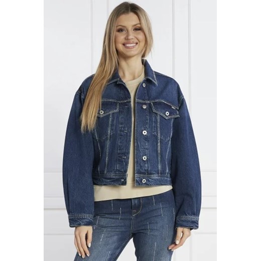 Pepe Jeans London Kurtka jeansowa TURNER SPARKLE | Regular Fit ze sklepu Gomez Fashion Store w kategorii Kurtki damskie - zdjęcie 172985036