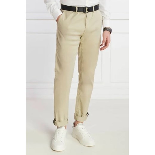Calvin Klein Spodnie chino + pasek MODERN TWILL | Slim Fit ze sklepu Gomez Fashion Store w kategorii Spodnie męskie - zdjęcie 172986418