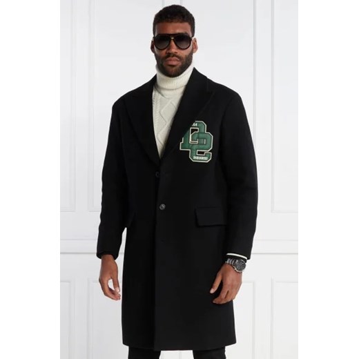 Dsquared2 Wełniany płaszcz Dsquared2 54 wyprzedaż Gomez Fashion Store