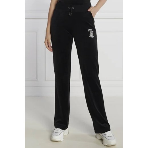 Juicy Couture Spodnie dresowe CAVIAR BEAD WESTERN DIAMANTE | Straight fit ze sklepu Gomez Fashion Store w kategorii Spodnie damskie - zdjęcie 172987916