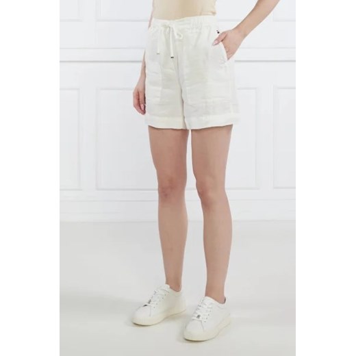 Tommy Hilfiger Lniane szorty | Regular Fit Tommy Hilfiger 42 promocja Gomez Fashion Store