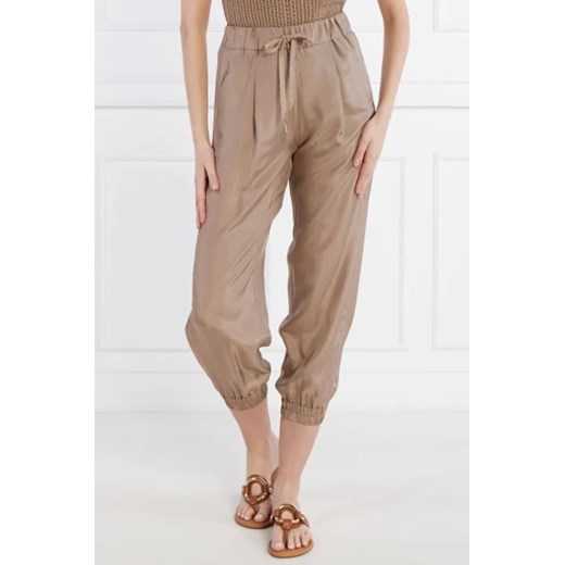 Marella SPORT Jedwabne spodnie | Regular Fit ze sklepu Gomez Fashion Store w kategorii Spodnie damskie - zdjęcie 172991237