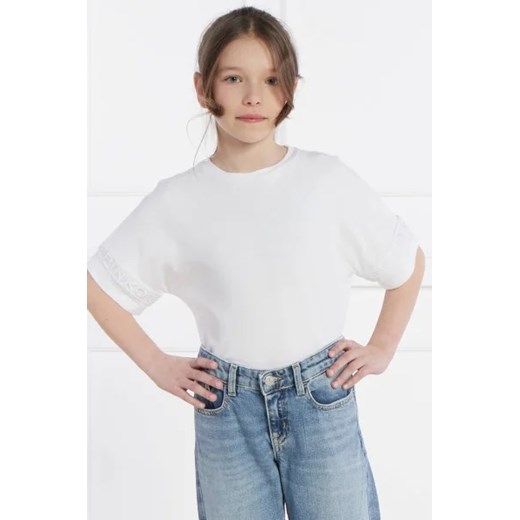 Pinko UP T-shirt | Regular Fit ze sklepu Gomez Fashion Store w kategorii Bluzki dziewczęce - zdjęcie 172993936