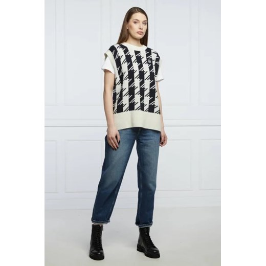Tommy Hilfiger Wełniana kamizelka | Relaxed fit Tommy Hilfiger S okazja Gomez Fashion Store