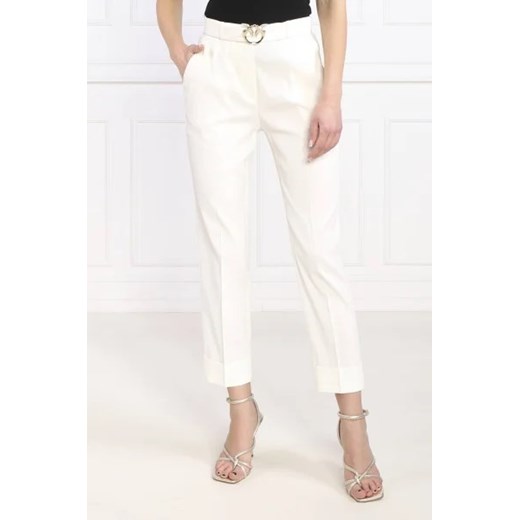 Pinko Lniane spodnie | Regular Fit Pinko 38 okazja Gomez Fashion Store