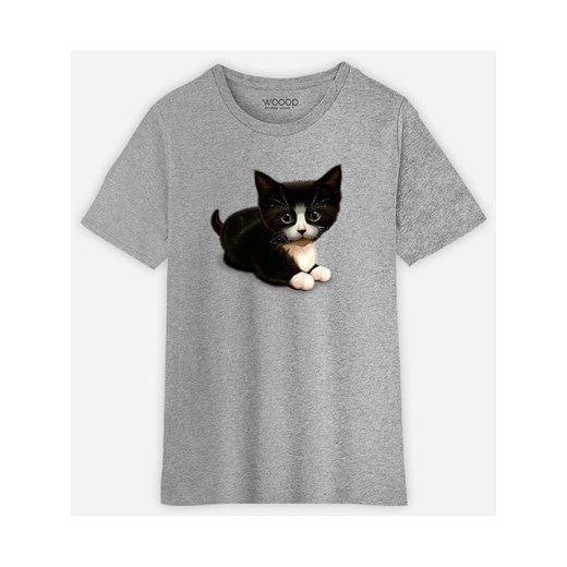 WOOOP Koszulka &quot;Cute Cat&quot; w kolorze szarym Wooop 140 promocyjna cena Limango Polska