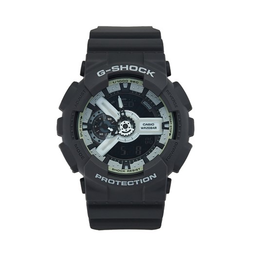 Zegarek G-Shock Hidden Glow GA-110HD-8AER Szary ze sklepu eobuwie.pl w kategorii Zegarki - zdjęcie 172999779