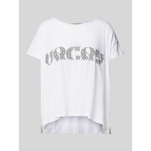 T-shirt z nadrukiem ze sloganem ze sklepu Peek&Cloppenburg  w kategorii Bluzki damskie - zdjęcie 173004867
