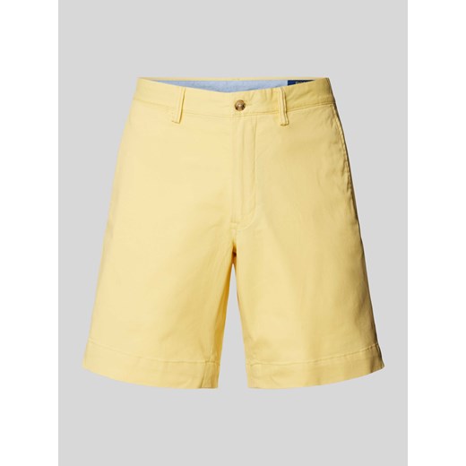 Szorty o kroju stretch straight fit ze szlufkami na pasek model ‘BEDFORD’ ze sklepu Peek&Cloppenburg  w kategorii Spodenki męskie - zdjęcie 173004909