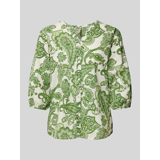 Bluzka ze wzorem paisley i rękawami o dł. 3/4 ze sklepu Peek&Cloppenburg  w kategorii Bluzki damskie - zdjęcie 173005055