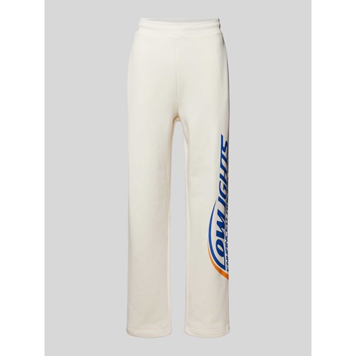 Spodnie dresowe o kroju regular fit z nadrukiem z logo ze sklepu Peek&Cloppenburg  w kategorii Spodnie męskie - zdjęcie 173005137