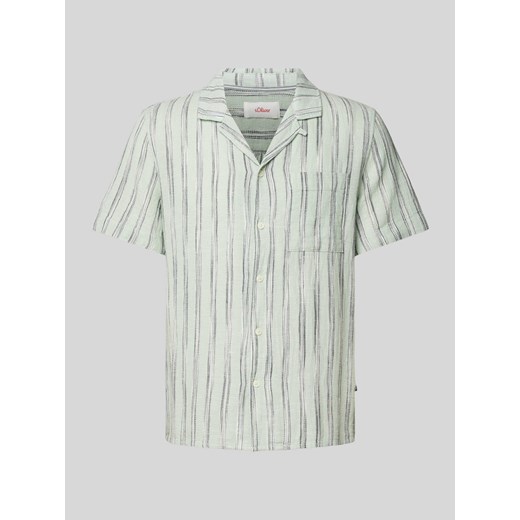 Koszula casualowa o kroju resort fit z kołnierzem z połami ze sklepu Peek&Cloppenburg  w kategorii Koszule męskie - zdjęcie 173005279