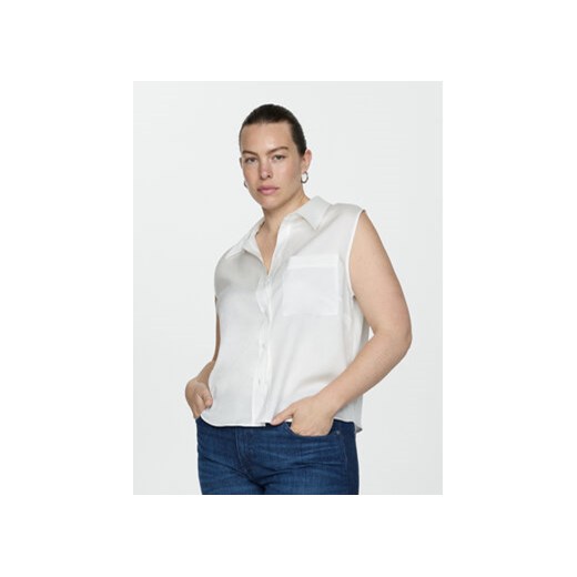 Mango Koszula Lim 77080345 Biały Regular Fit ze sklepu MODIVO w kategorii Koszule damskie - zdjęcie 173006115