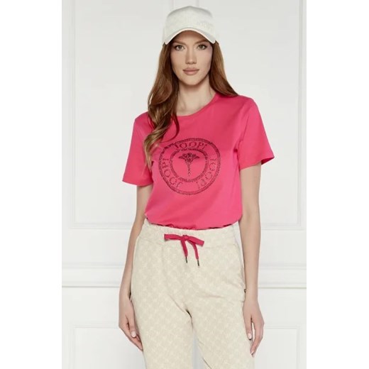 Joop! T-shirt | Regular Fit ze sklepu Gomez Fashion Store w kategorii Bluzki damskie - zdjęcie 173009915