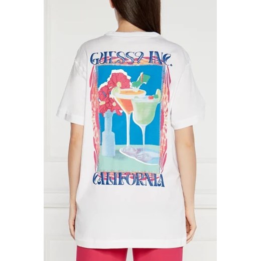 GUESS T-shirt POSTCARD | Loose fit Guess L okazja Gomez Fashion Store